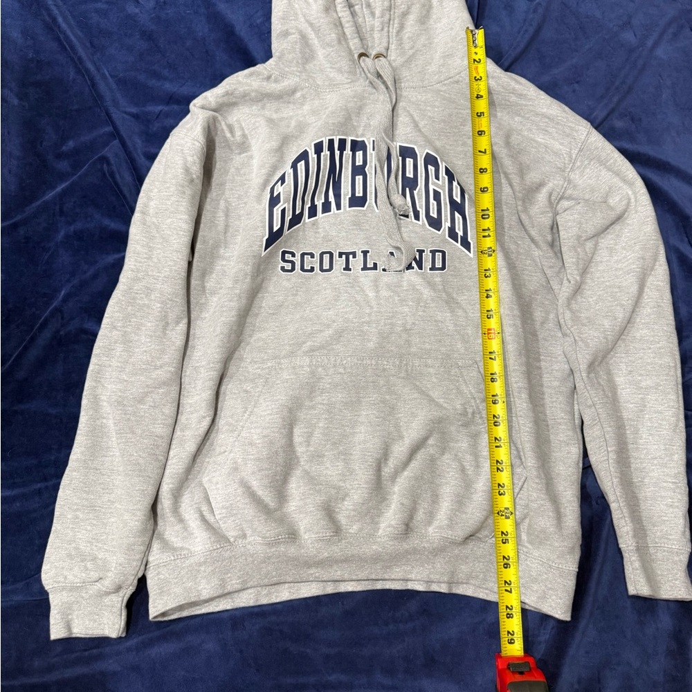 Edinburgh Scotland Grey Hooded Sweatshirt - Men